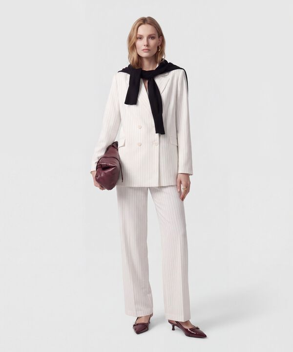 Pantal&oacute;n Wide Leg Con Cord&oacute;n Para Mujer