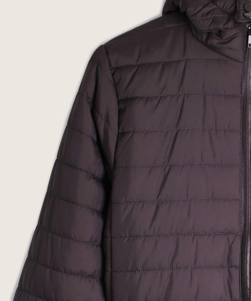 Chaqueta Acolchada Con Capota