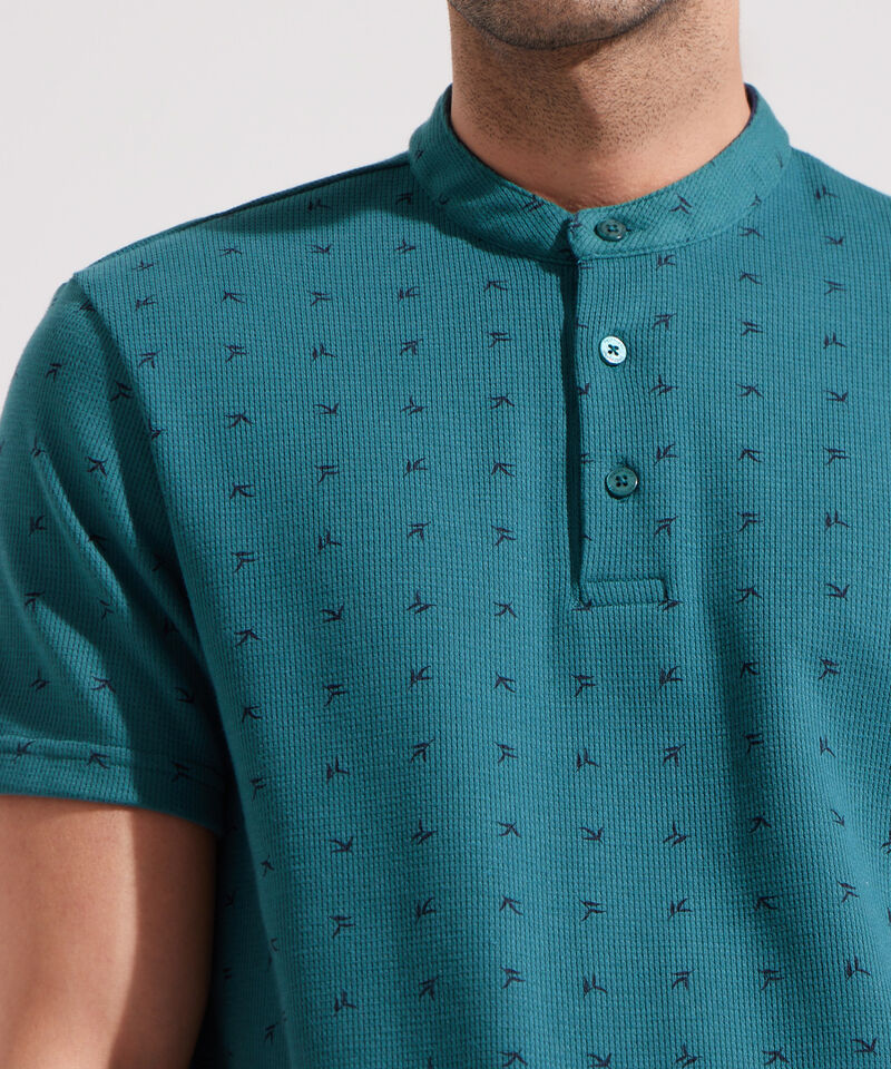Polo de Cuello Neru con Textura para Hombre