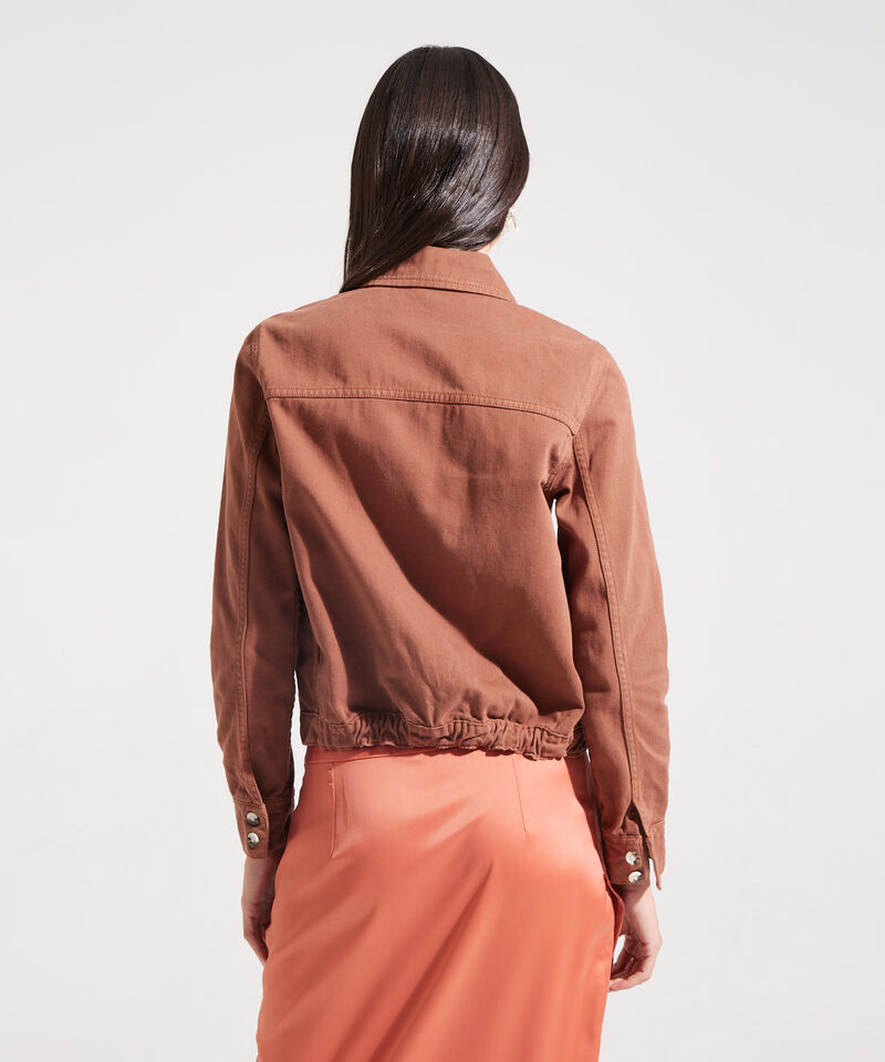 Chaqueta Trucker Tono Ladrillo