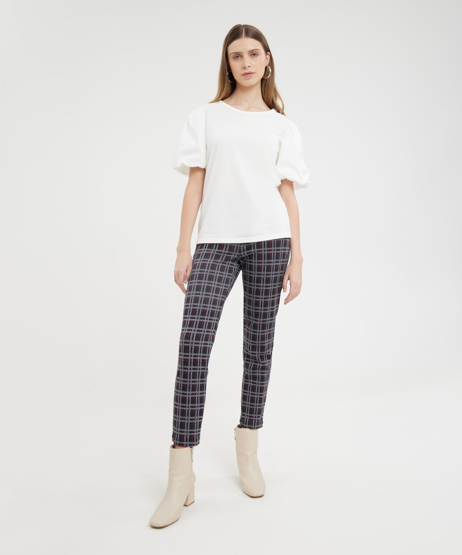 Legging Tiro Alto, Pretina Cruzada Con Broches