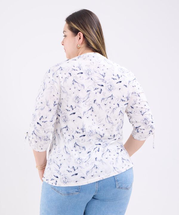 Camiseta Manga ¾ Estampada