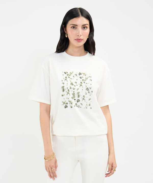 Camiseta Estampado de Flores image number null