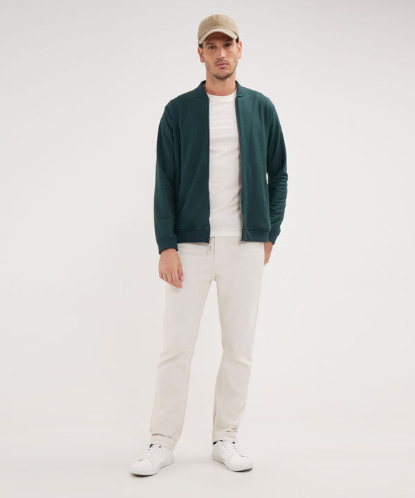 Buzo Bomber Tela Con Textura