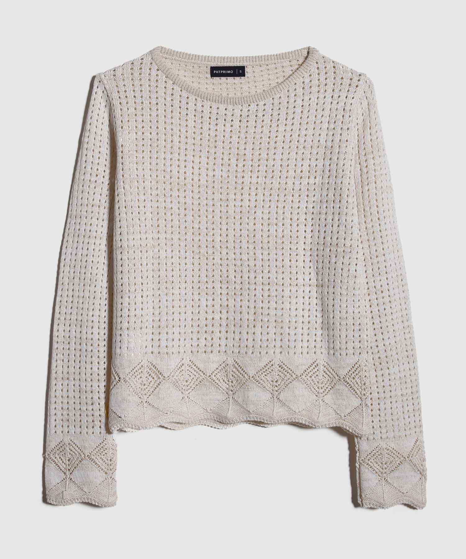 Saco Manga Larga Con Lurex