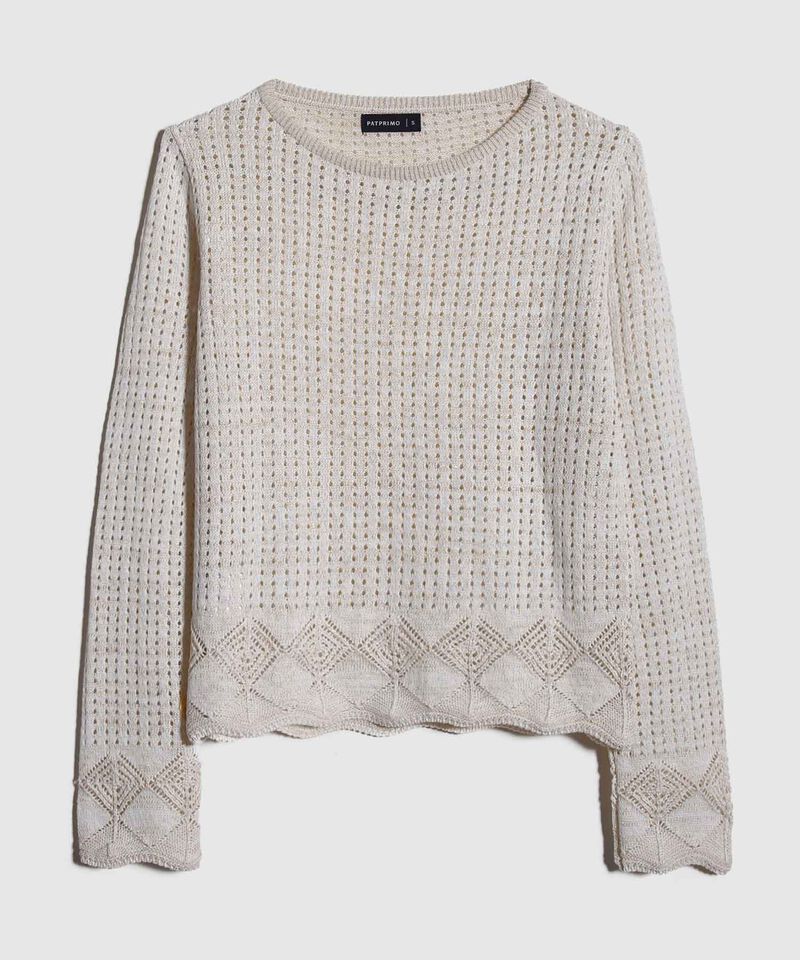 Saco Manga Larga Con Lurex
