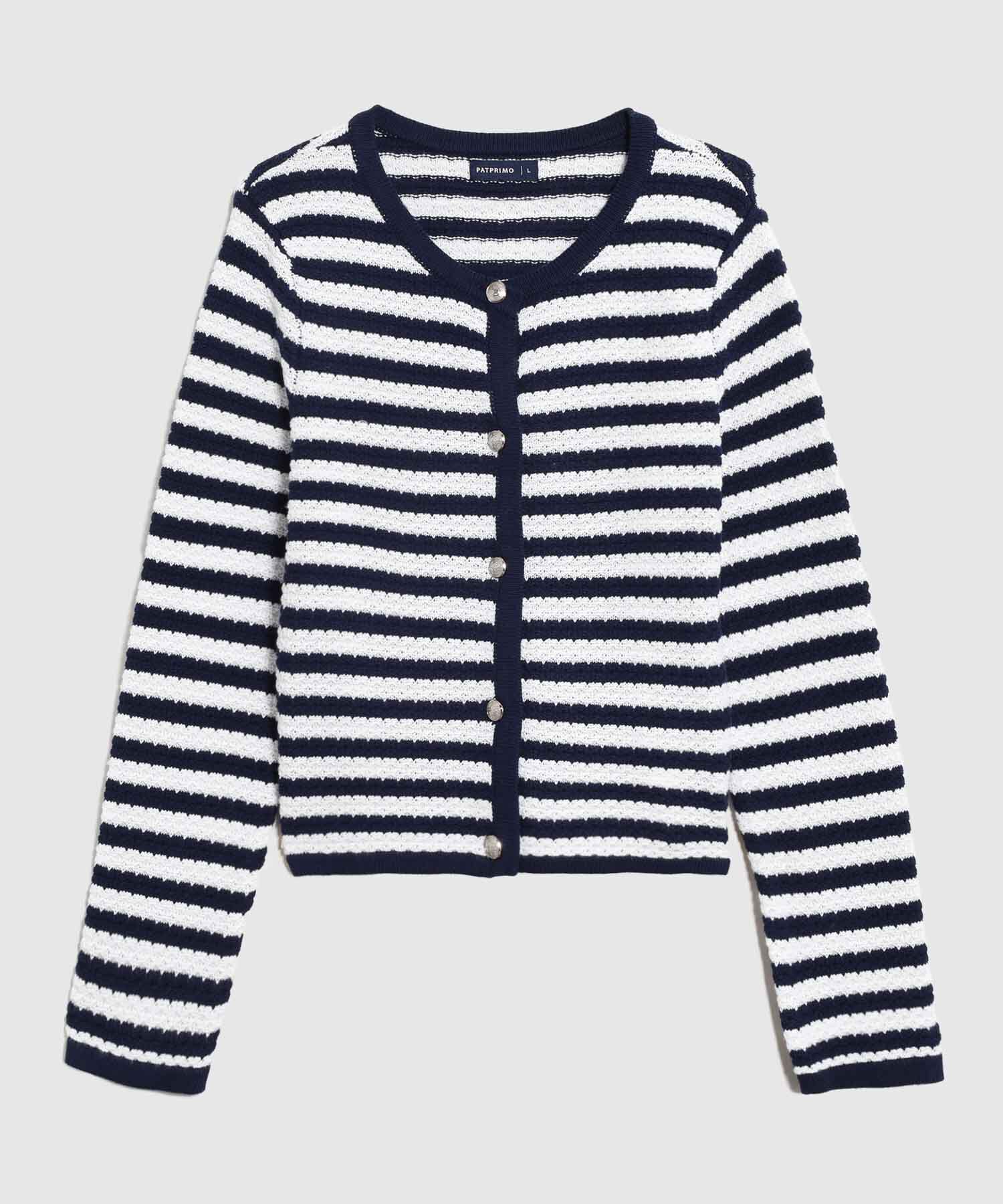 C&aacute;rdigan de Punto Esencial para Mujer