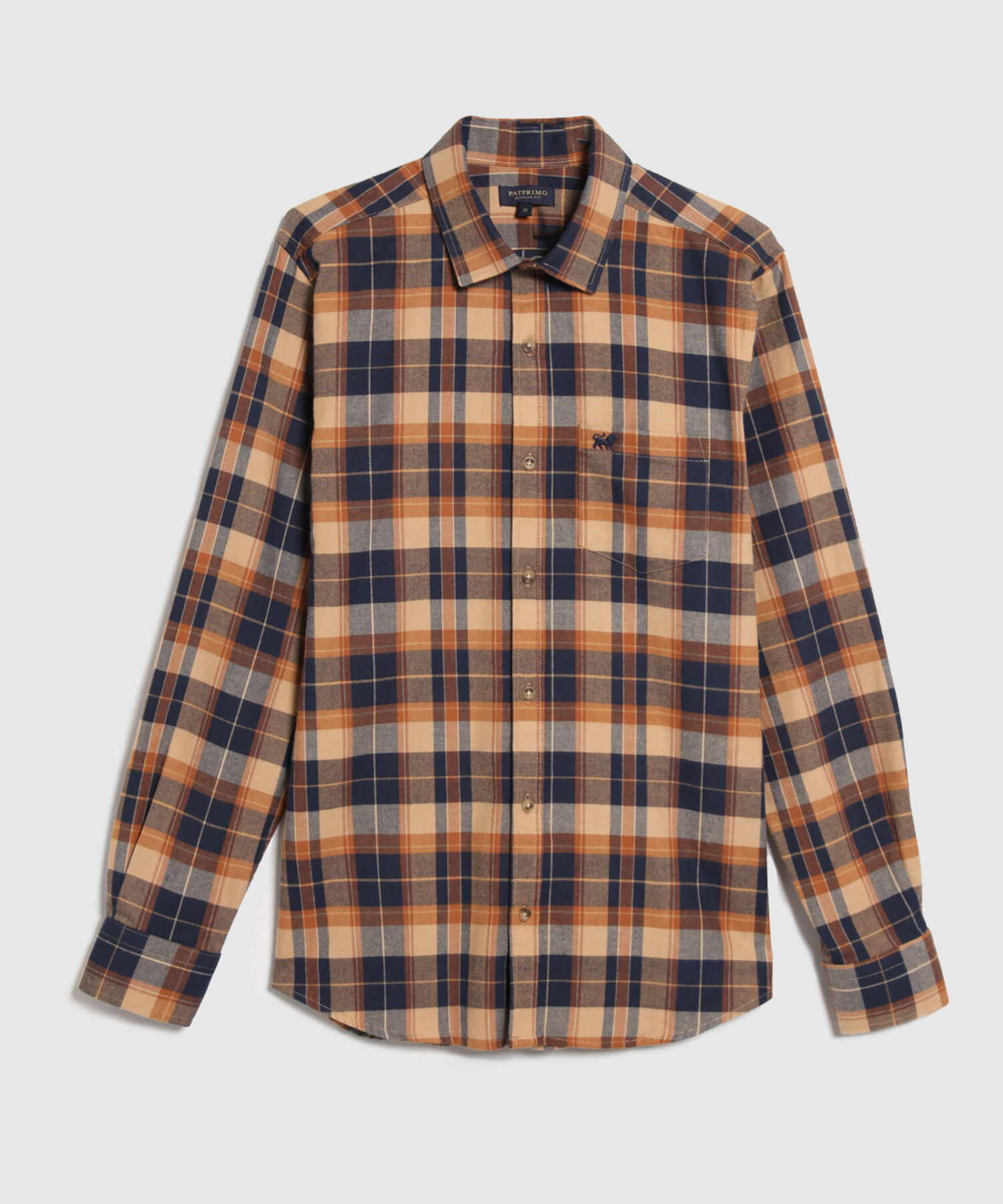 Camisa Manga Larga A Cuadros