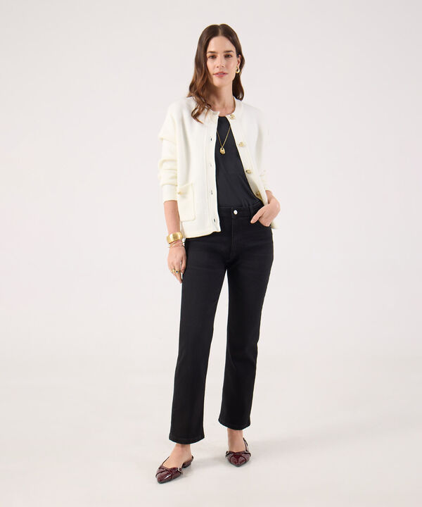 Jean Straight Con Desgaste  image number null