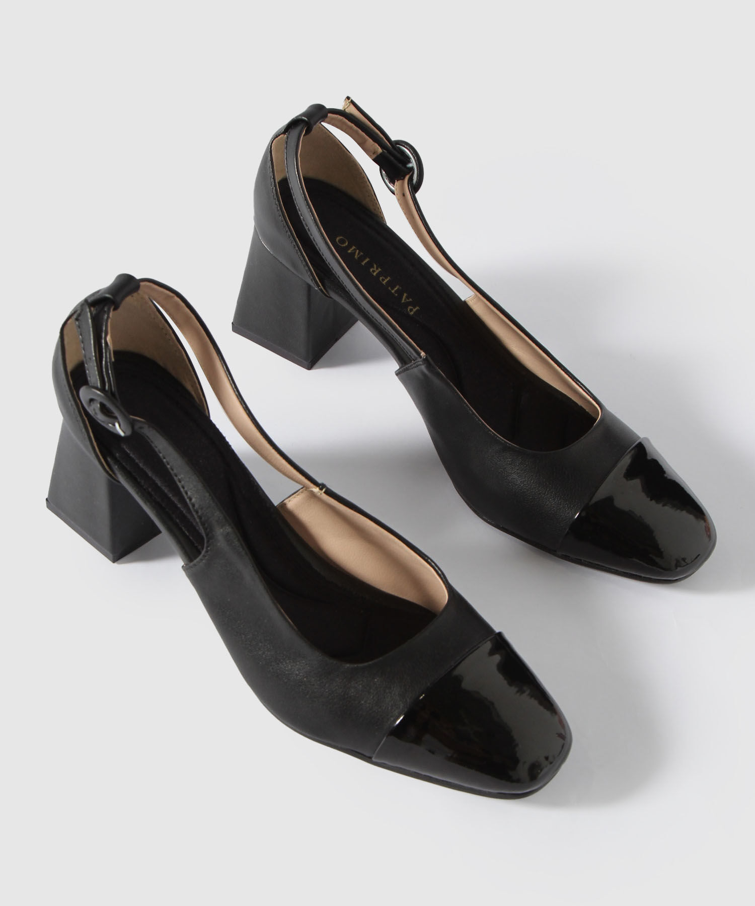 Tacones Medios Con Puntera