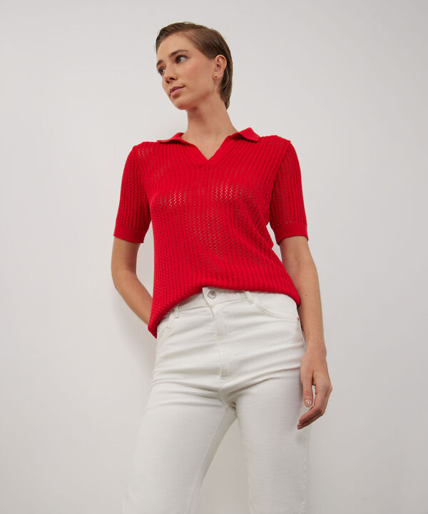 Polo Unicolor Tejida image number null