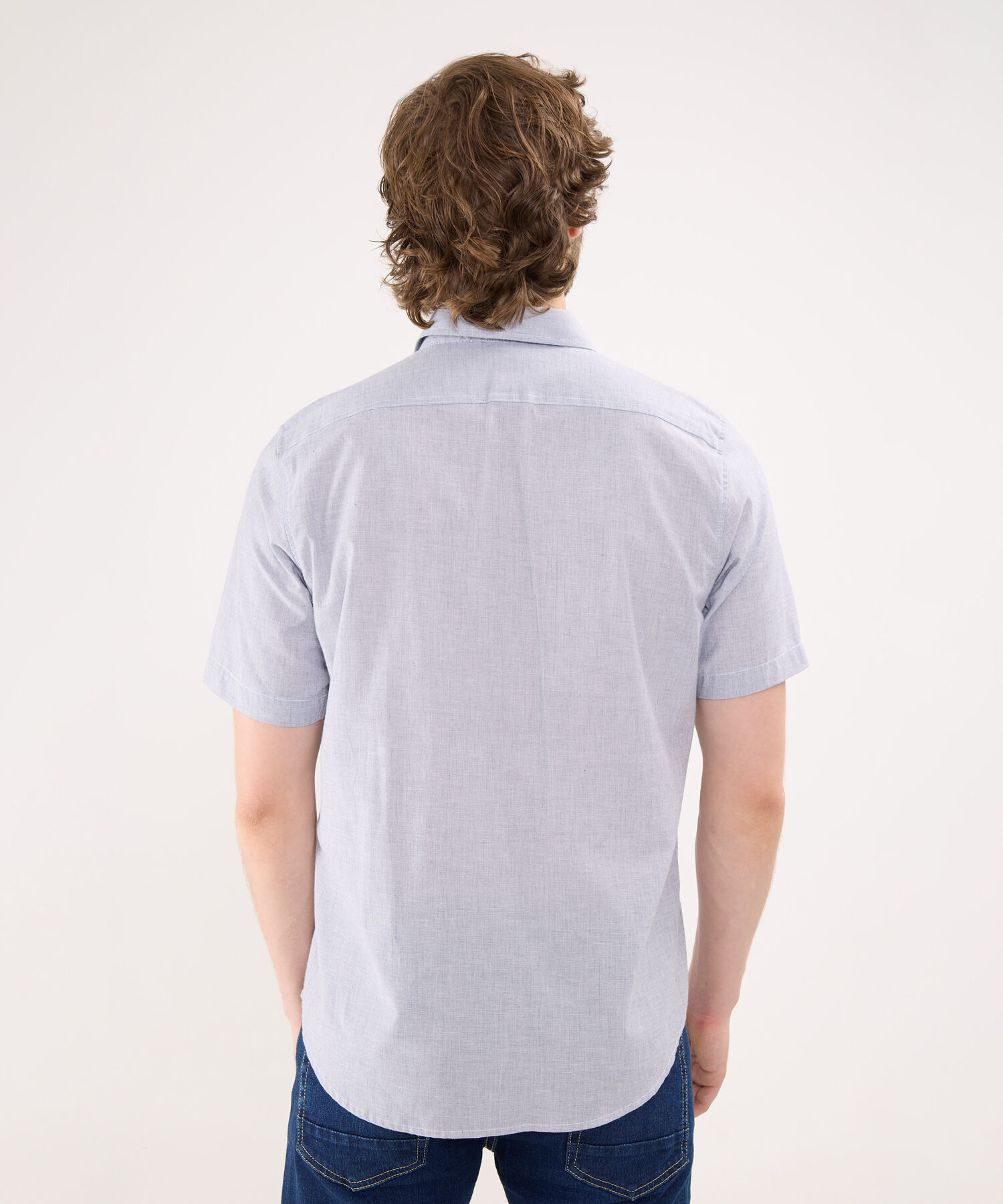 Camisa en Efecto Rústico