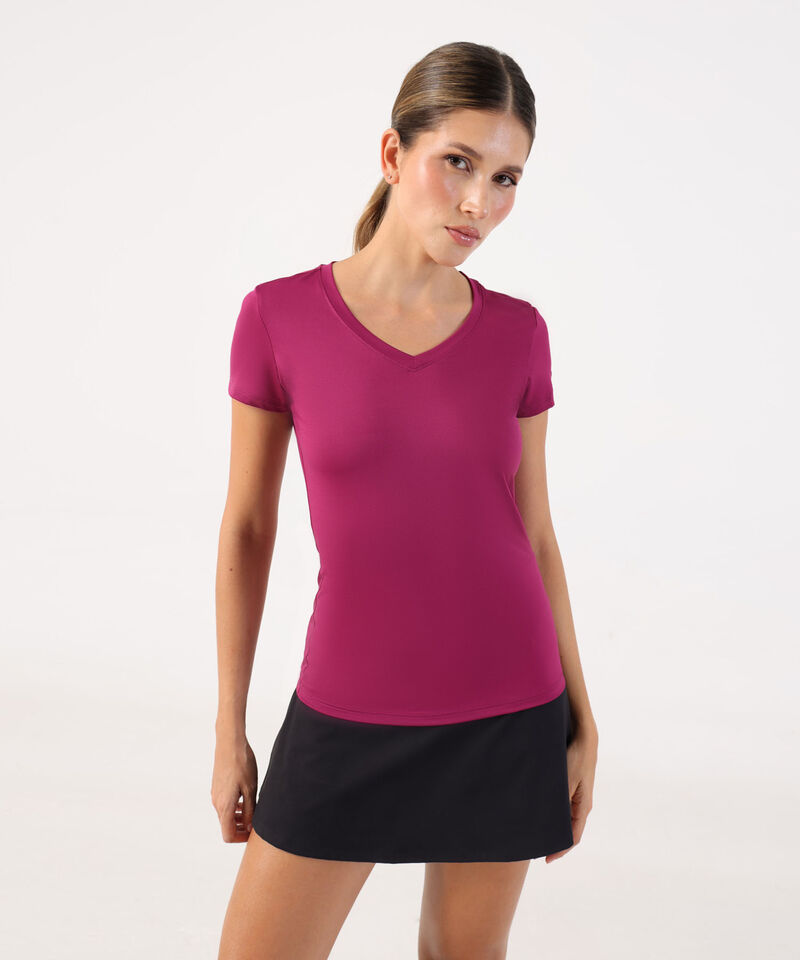 Camiseta B&aacute;sica De Cuello En V