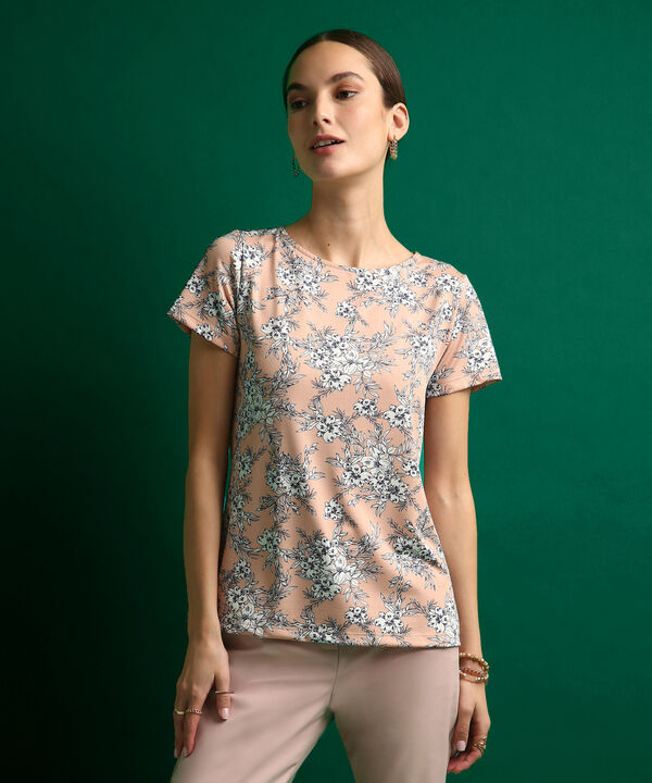 Camiseta Manga Corta Cuello Redondo Estampada image number null