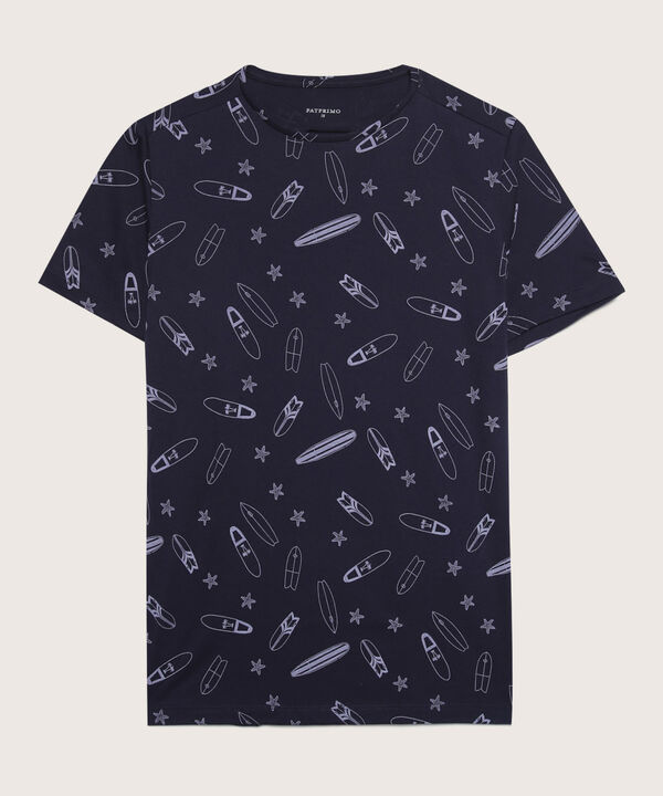 Pijama Camiseta Estampada image number null