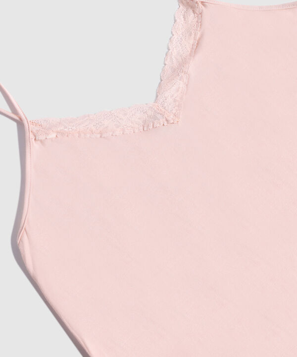 Pijama Tirantes y Encaje Suave image number null