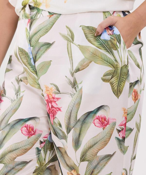 Pantalon Estampado Fluido image number null