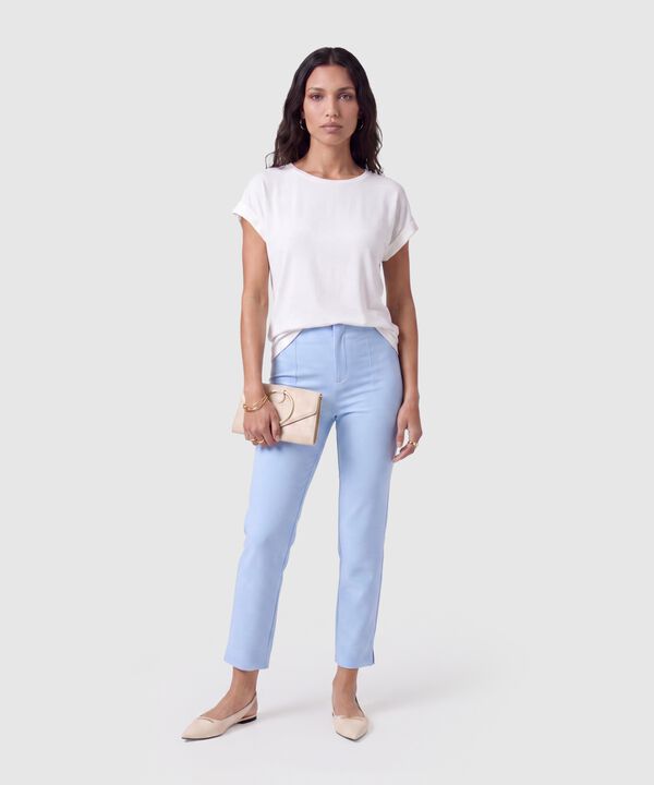 Pantal&oacute;n Ajustado De Tiro Alto Mujer