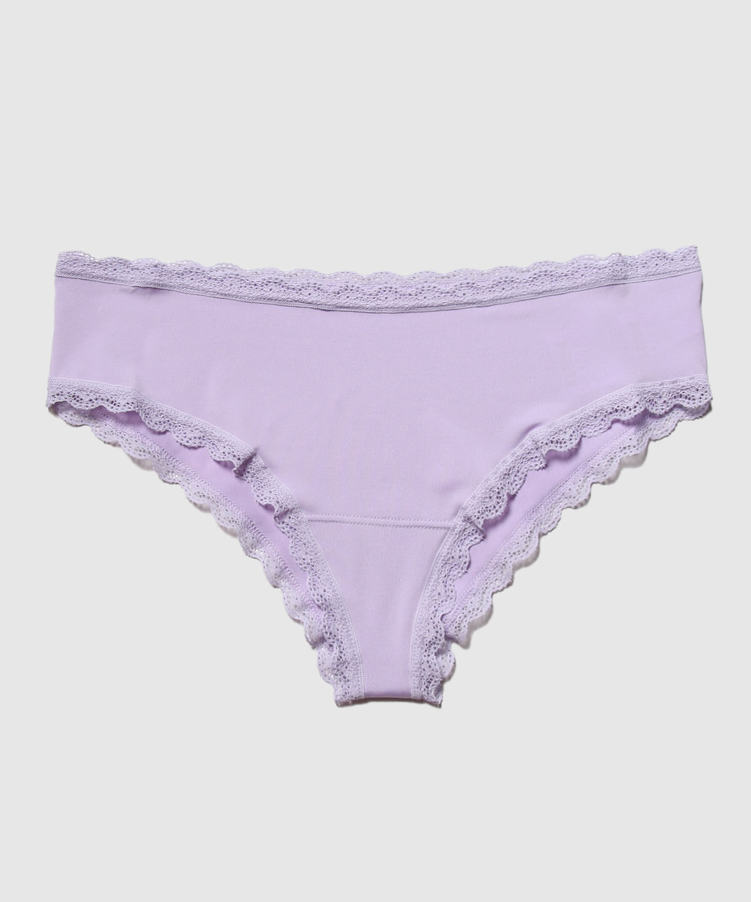 Panty Hipster Con Encaje En Cintura Y Piernas