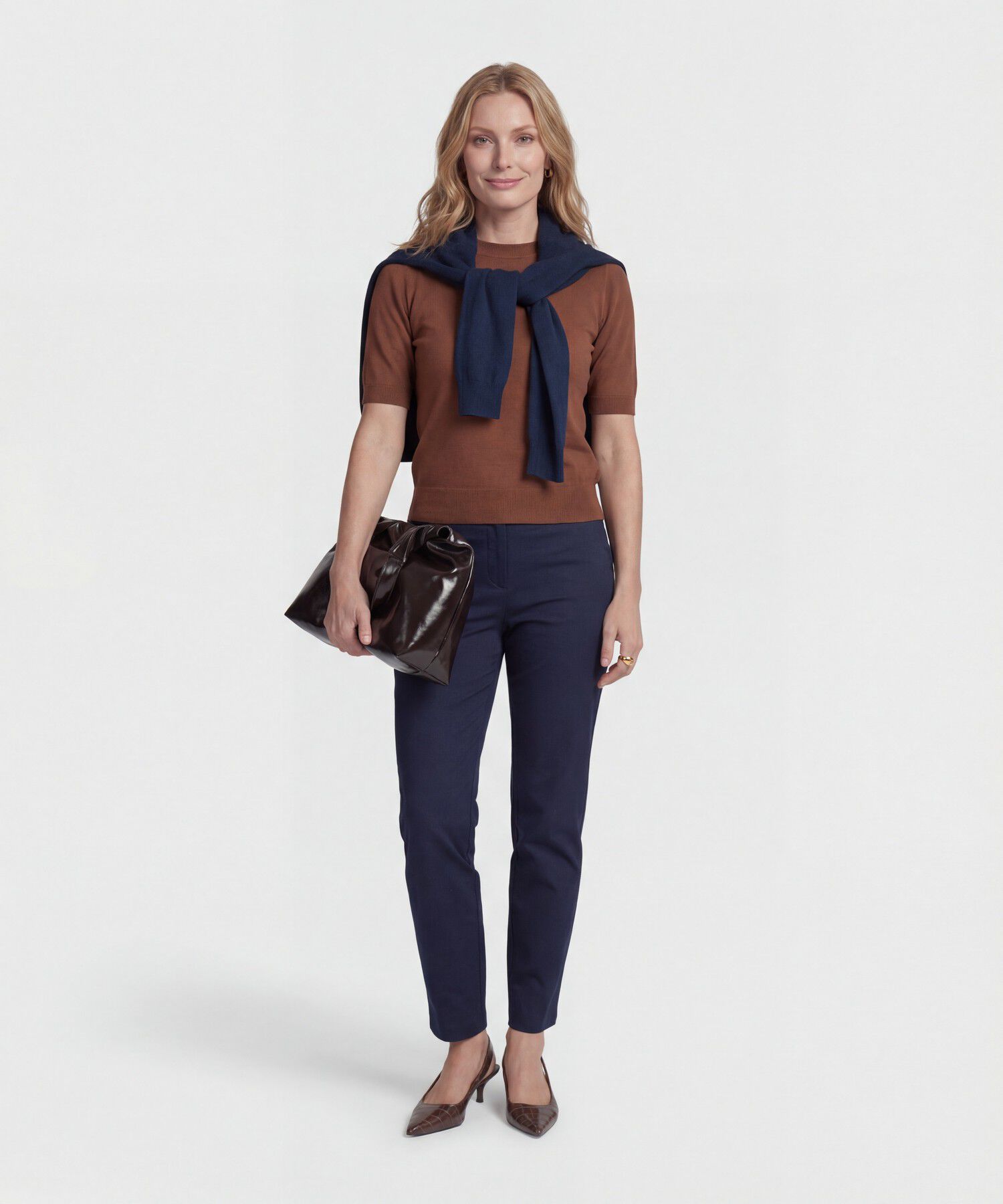 Camiseta de Punto Manga Corta para Mujer