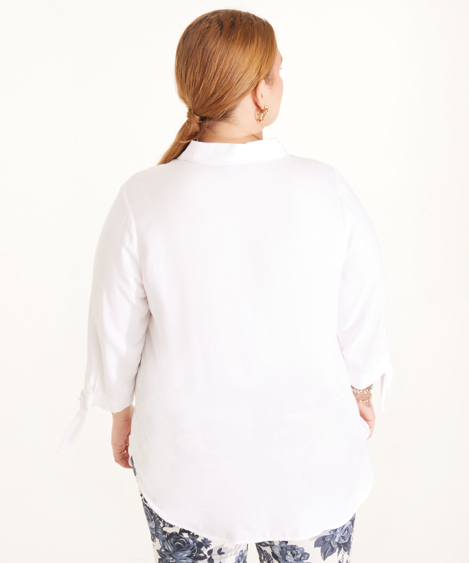 Camisa Manga 3/4 Con Anudado