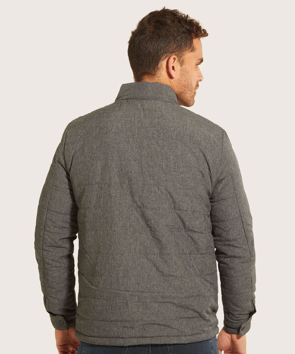 Chaqueta Acolchada Con Tejido Prete&ntilde;ido