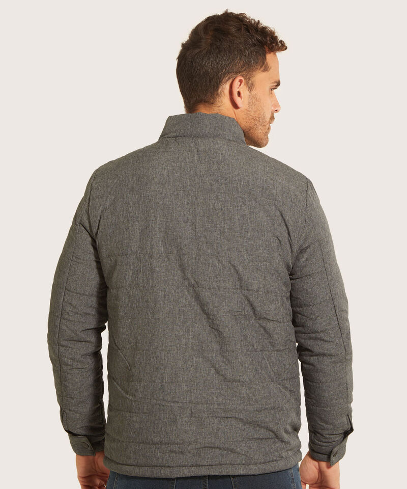 Chaqueta Acolchada Con Tejido Prete&ntilde;ido