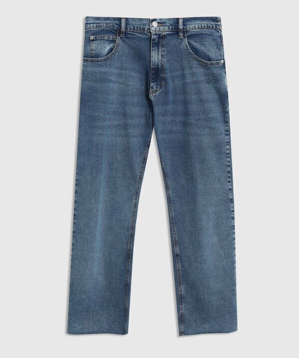 Jean Straight De Tiro Medio Para Mujer Curvy image number null