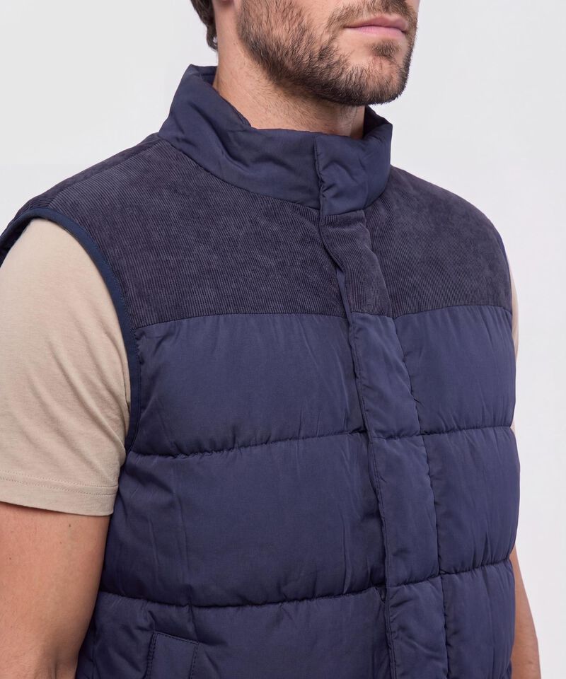 Chaleco Acolchado Combinado para Hombre