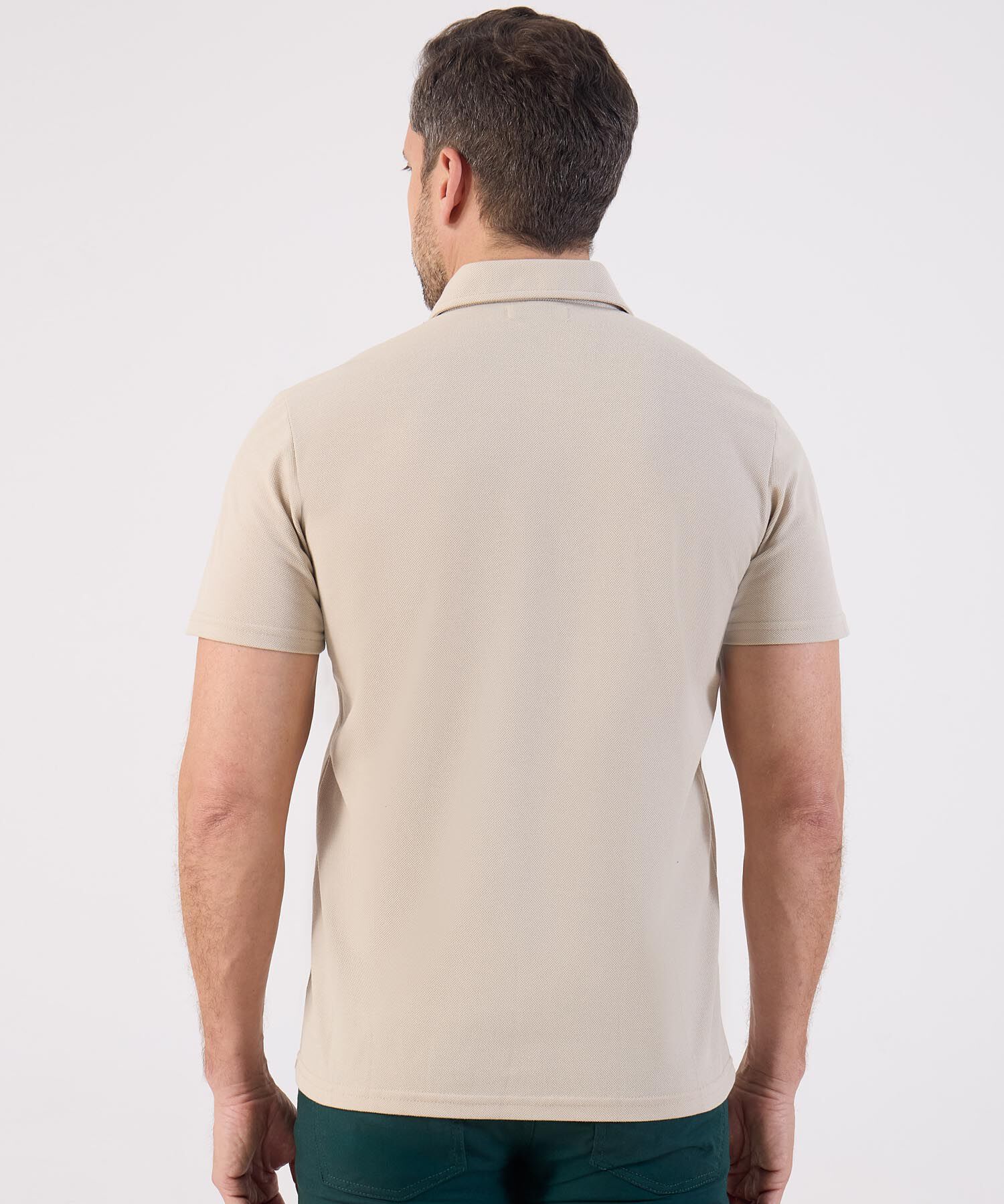 Polo Unicolor Con Bolsillo 