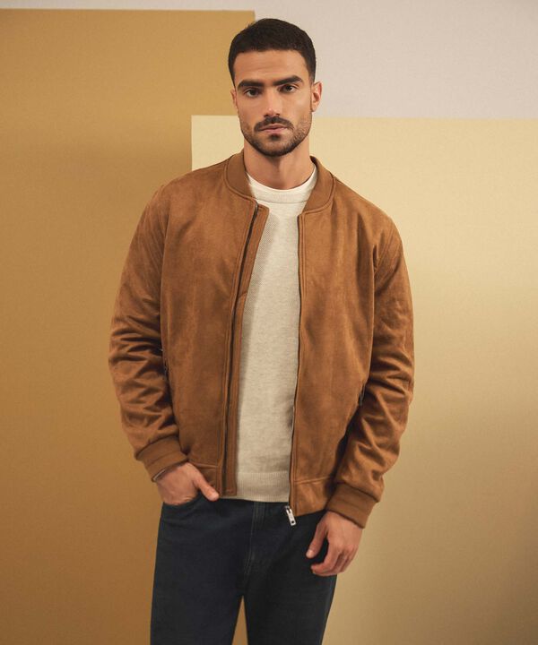 Chaqueta Tipo Bomber Para Hombre image number null