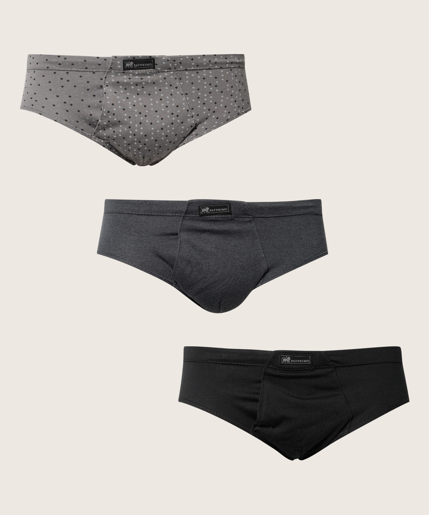 Pack X3 Pantaloncillos Cl&aacute;sico Unicolor Y Estampado En Algod&oacute;n 