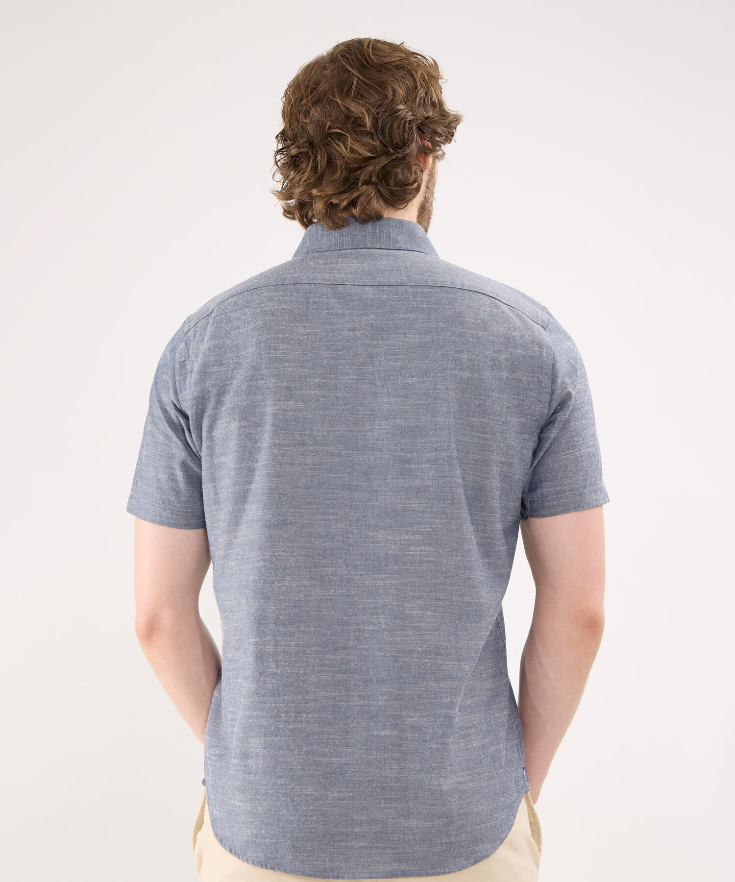 Camisa en Efecto Rústico