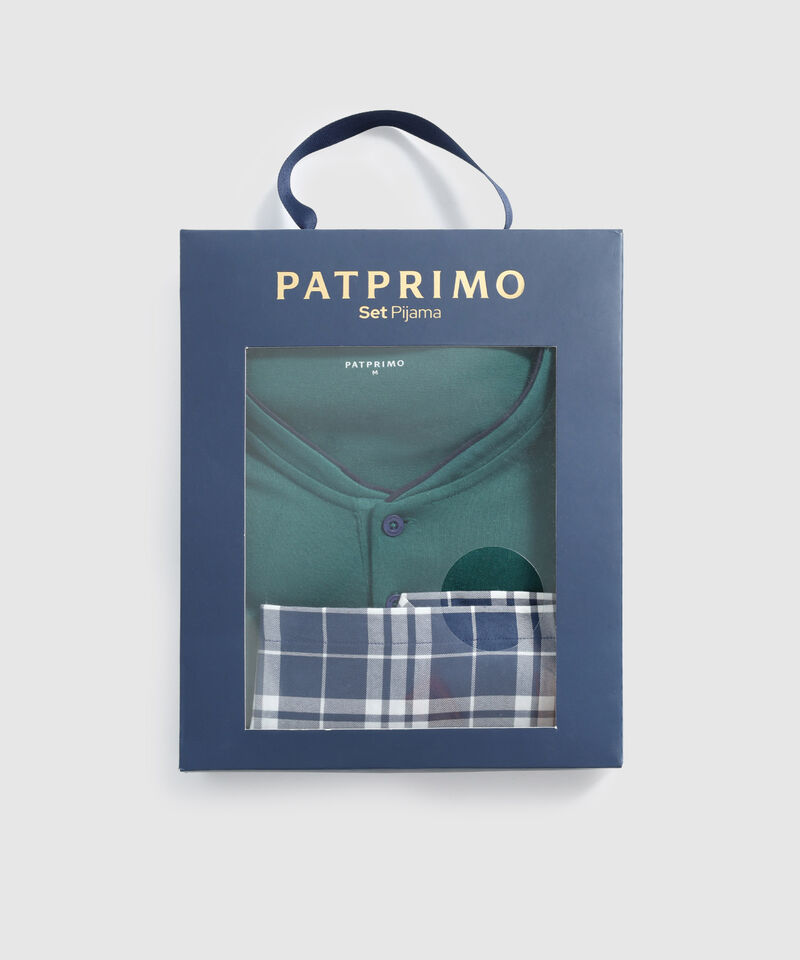 Pijama Corta Con Botones Hombre