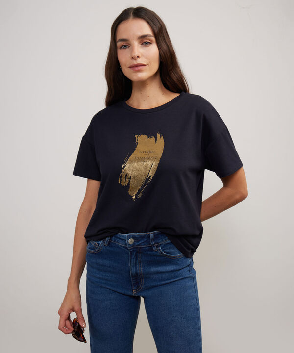 Camiseta Manga Corta Corrida Con Screen En Frente image number null