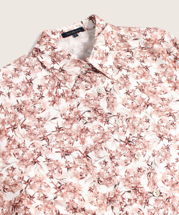 Camisa Estampada Manga Tres Cuarto