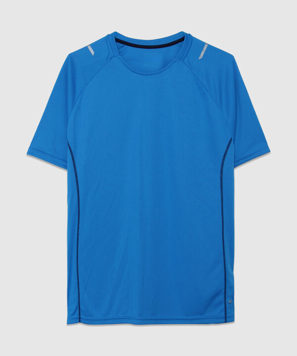 Camiseta Para Hombre De Diseño Deportivo, Cuello Redondo, Manga Corta De Tejido Texturizado