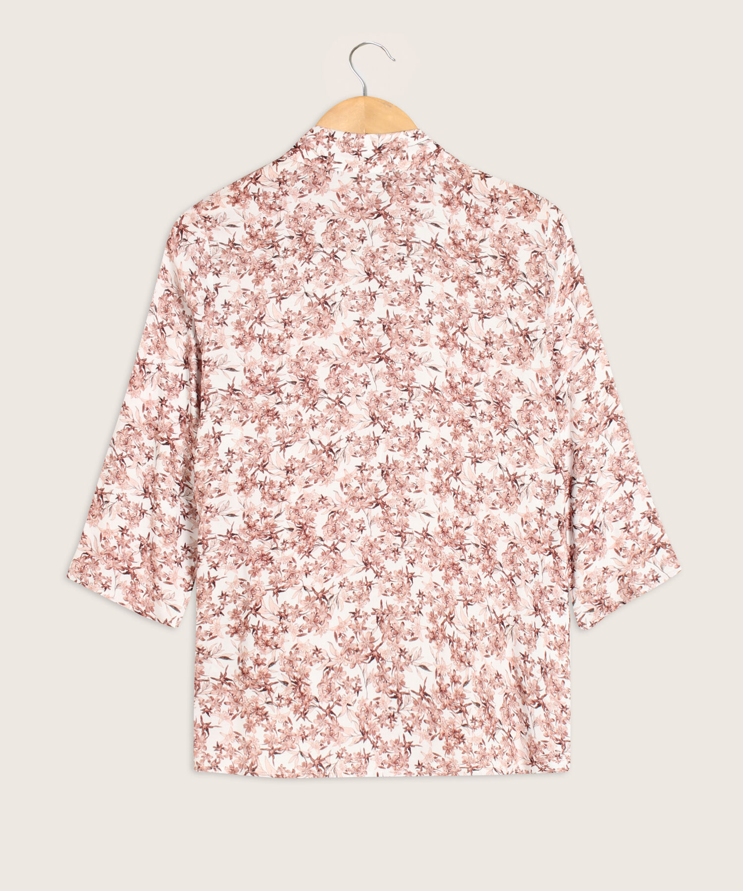 Camisa Estampada Manga Tres Cuarto