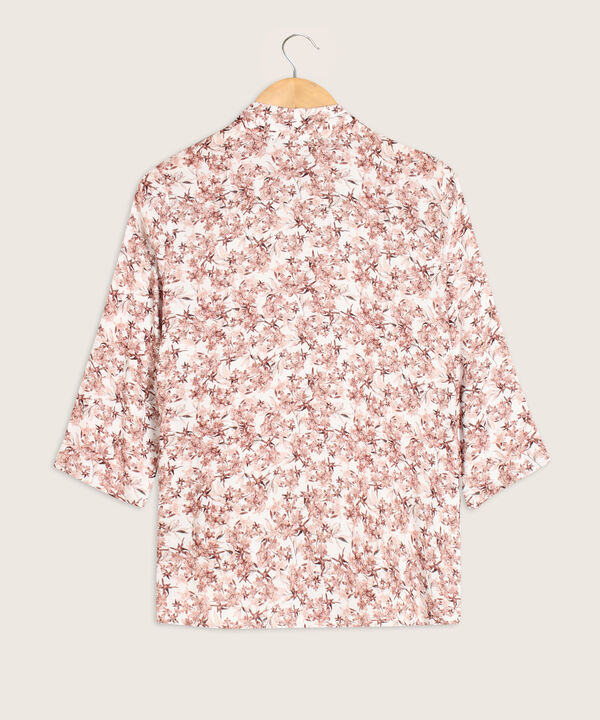 Camisa Estampada Manga Tres Cuarto
