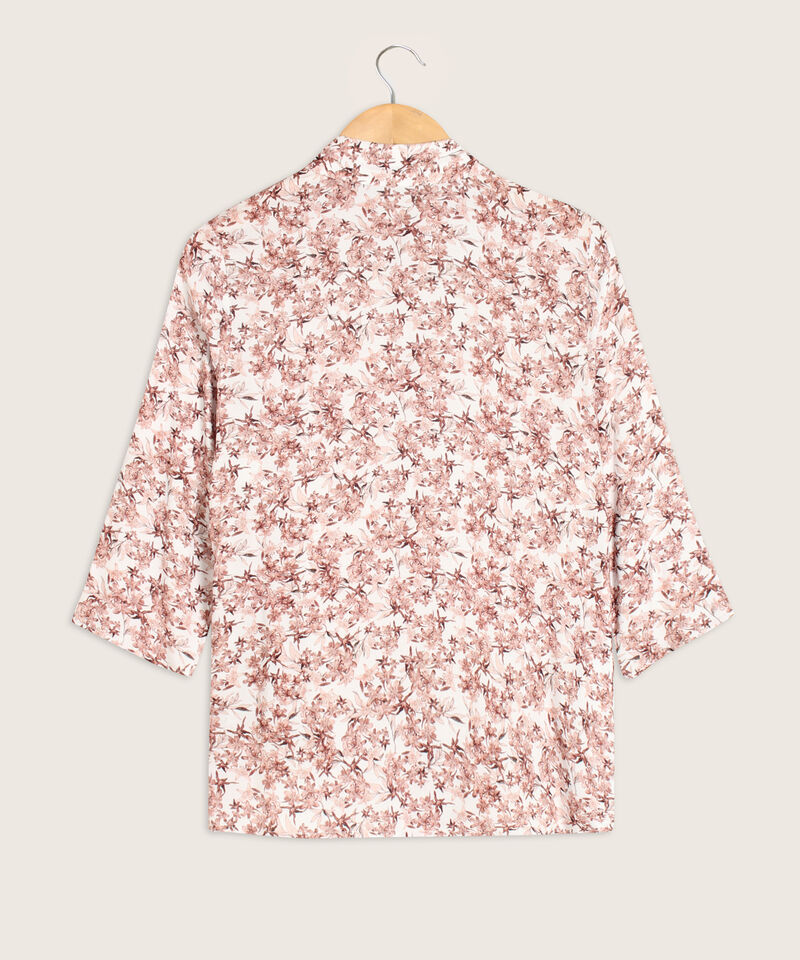 Camisa Estampada Manga Tres Cuarto