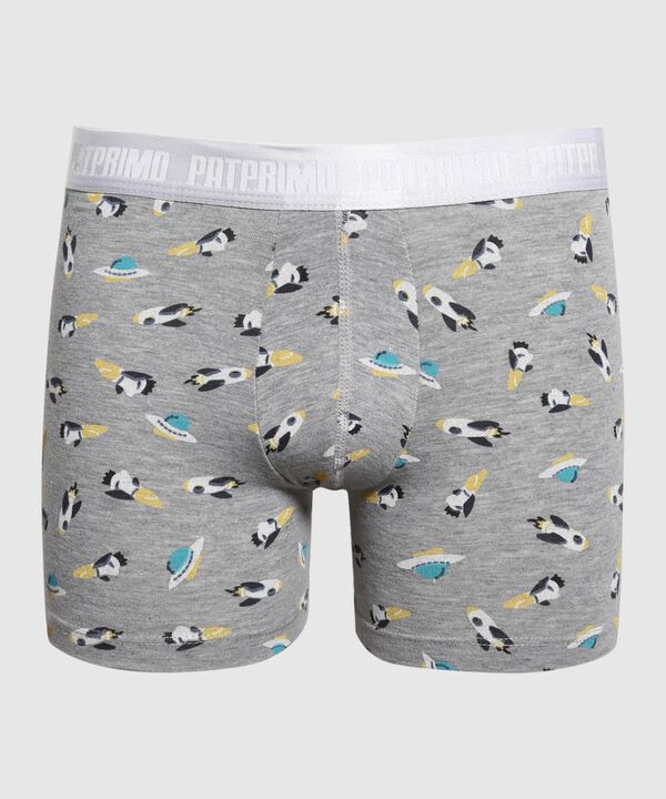 Pantaloncillo Pack X2 Boxer Medio Estampado Con Elastico Expuesto image number null