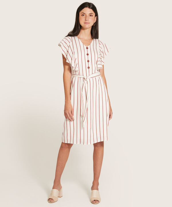 Vestido Manga Corta Preteñido