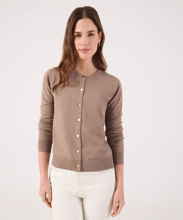 Saco Tipo Cardigan Unicolor  image number null