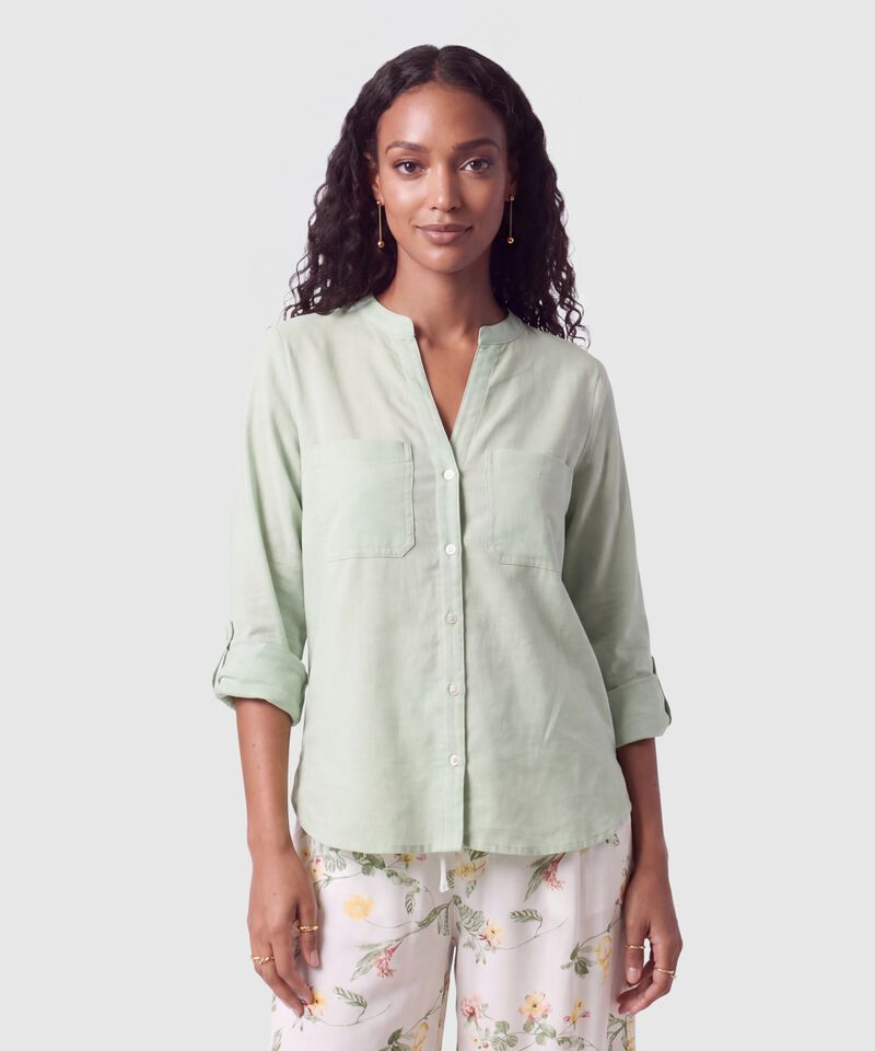 Blusa Manga Ajustable Para Mujer