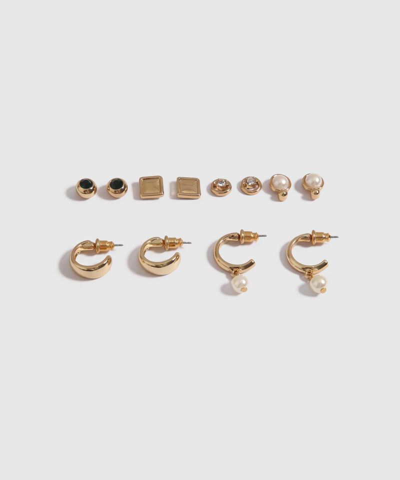 Set x 6 Aretes Dorados