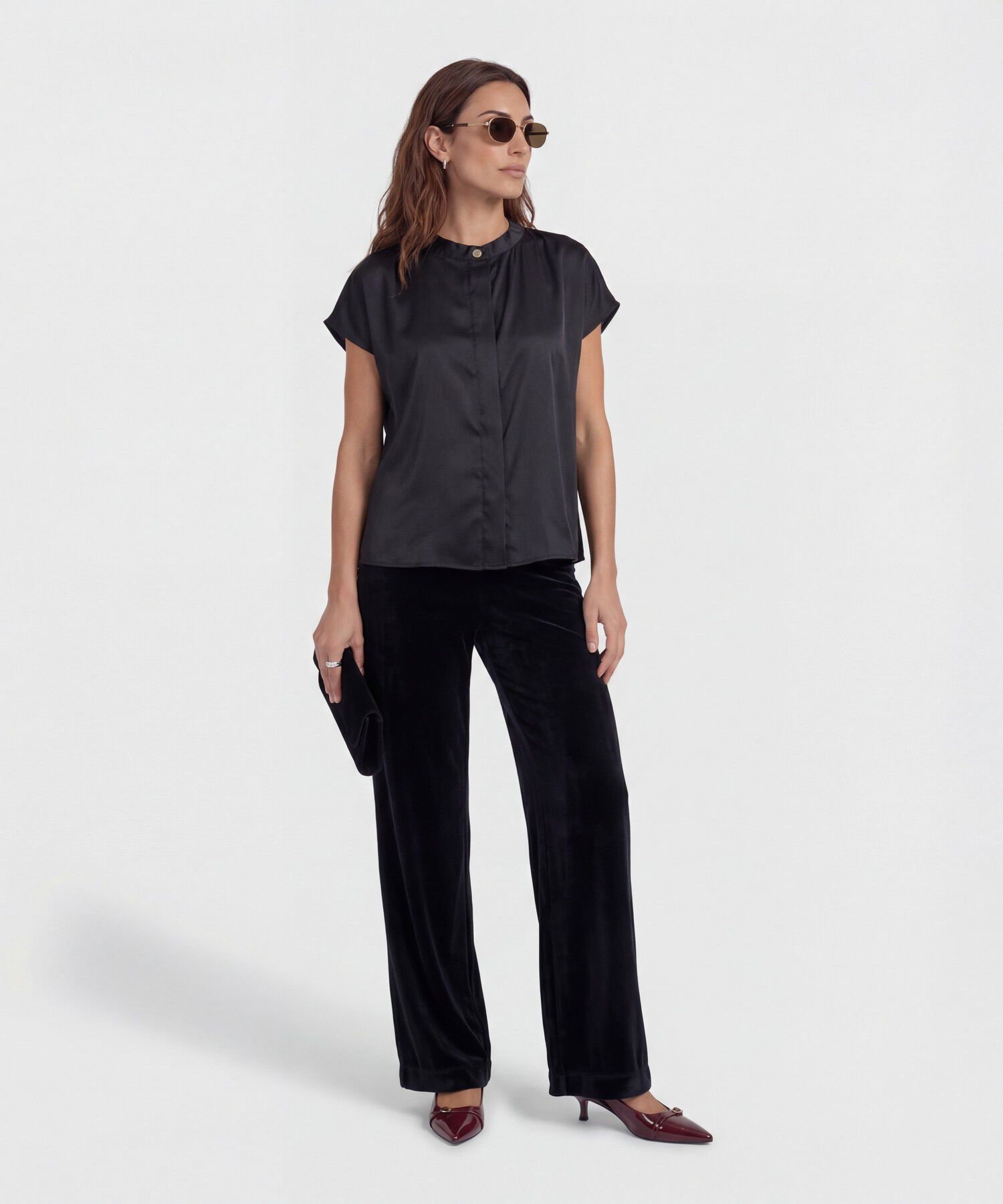 Blusa Unicolor Con Detalle 