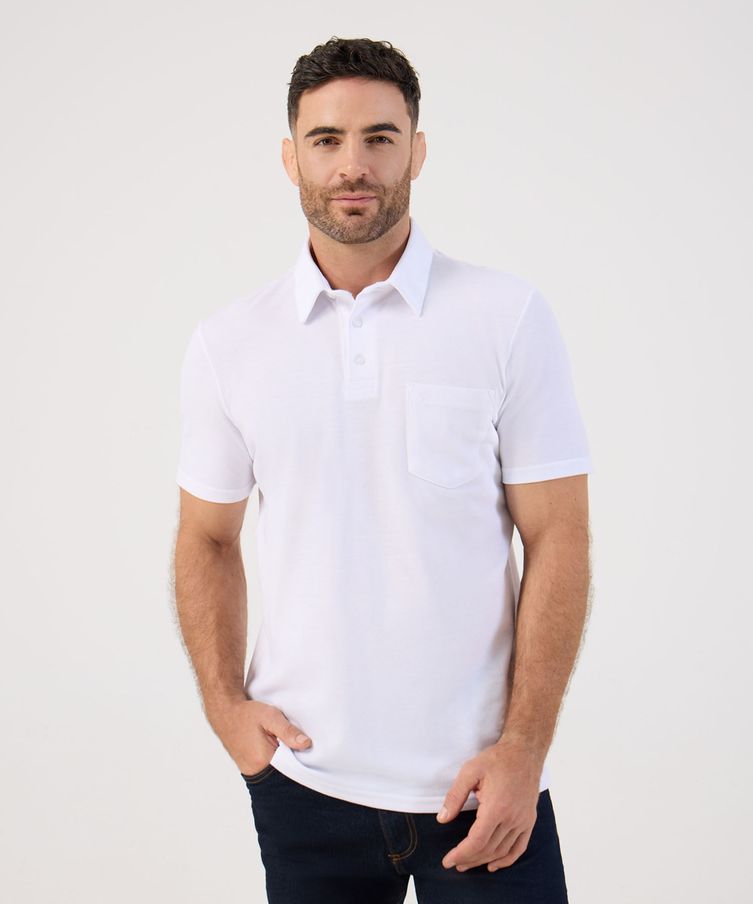 Polo Con Bolsillo Para Hombre