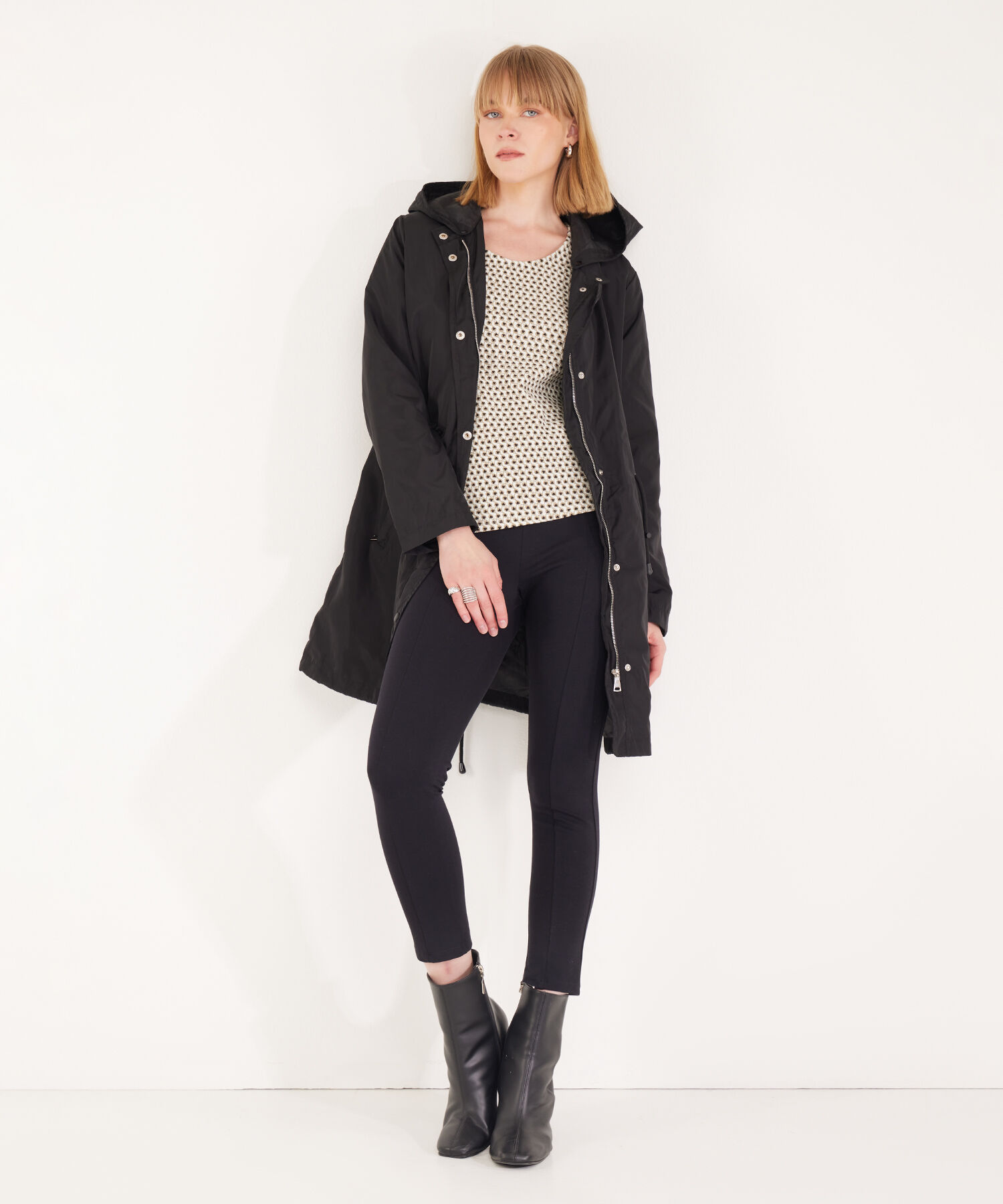 Chaqueta Parka Unicolor