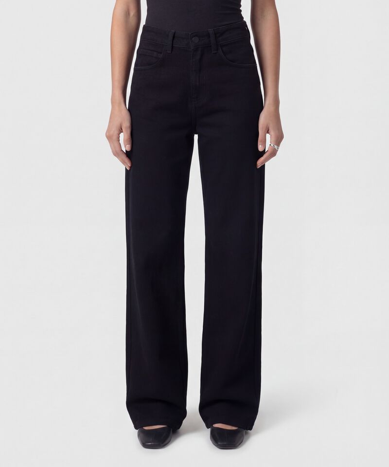 Jeans Wide Leg Tiro Alto Mujer