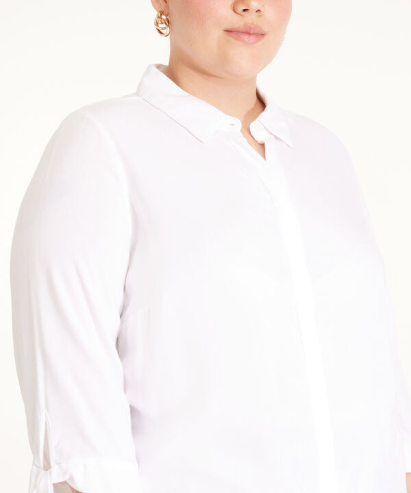 Camisa Manga 3/4 Con Anudado